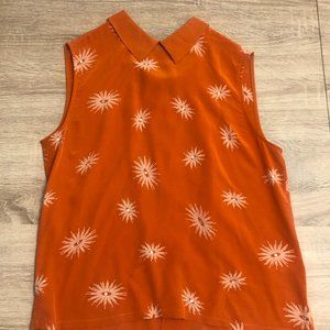 Equipment - Swarovski Crystal Embellished - 100% Silk - Gently Worn